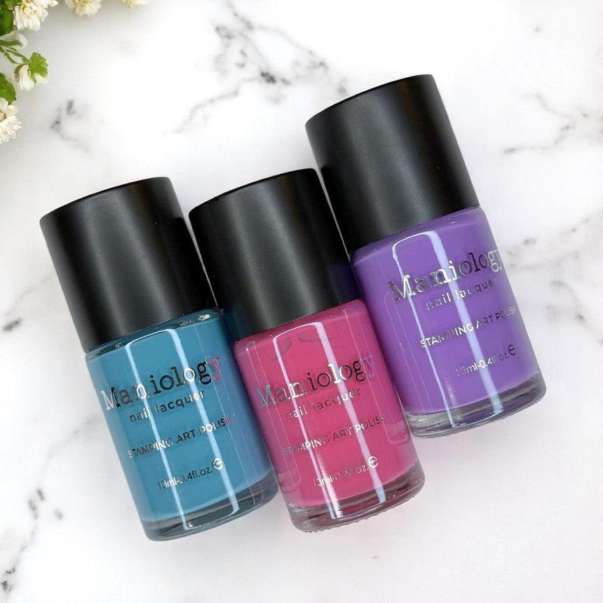 Bubblegum Pop: 3-Piece Cream Stamping Polish Set