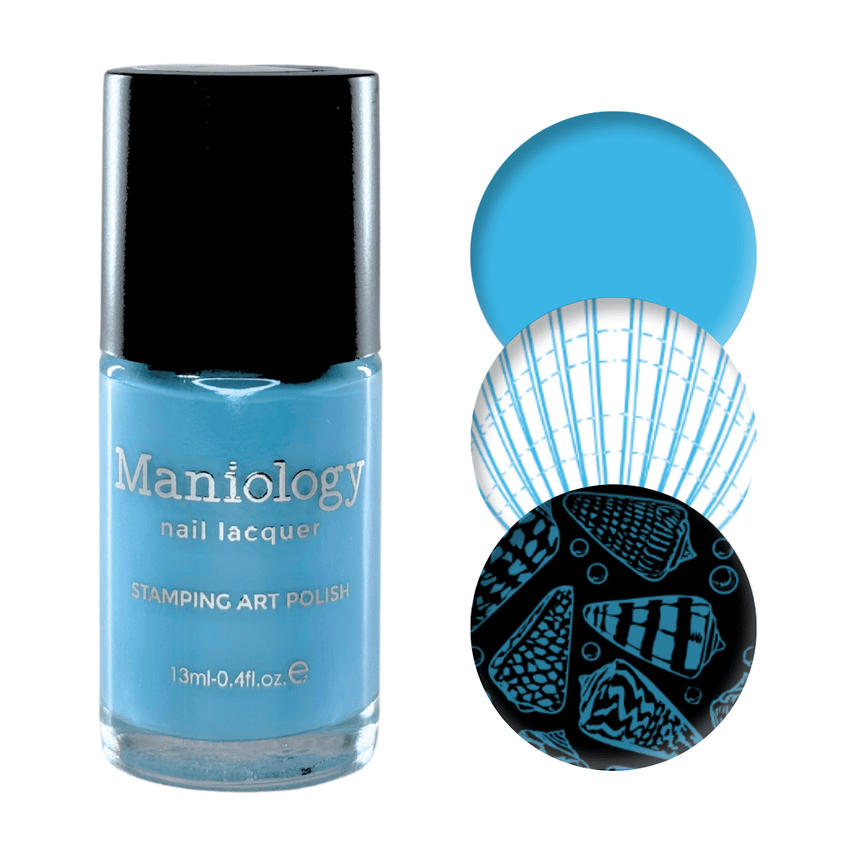 Bubblegum Pop: Acid Wash (B555) - Muted Sky Blue Cream Stamping Polish