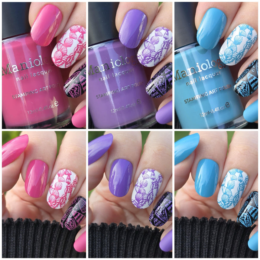 Bubblegum Pop: 3-Piece Cream Stamping Polish Set