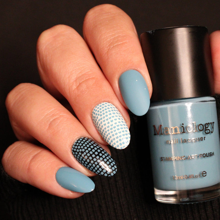 Bubblegum Pop: Acid Wash (B555) - Muted Sky Blue Cream Stamping Polish