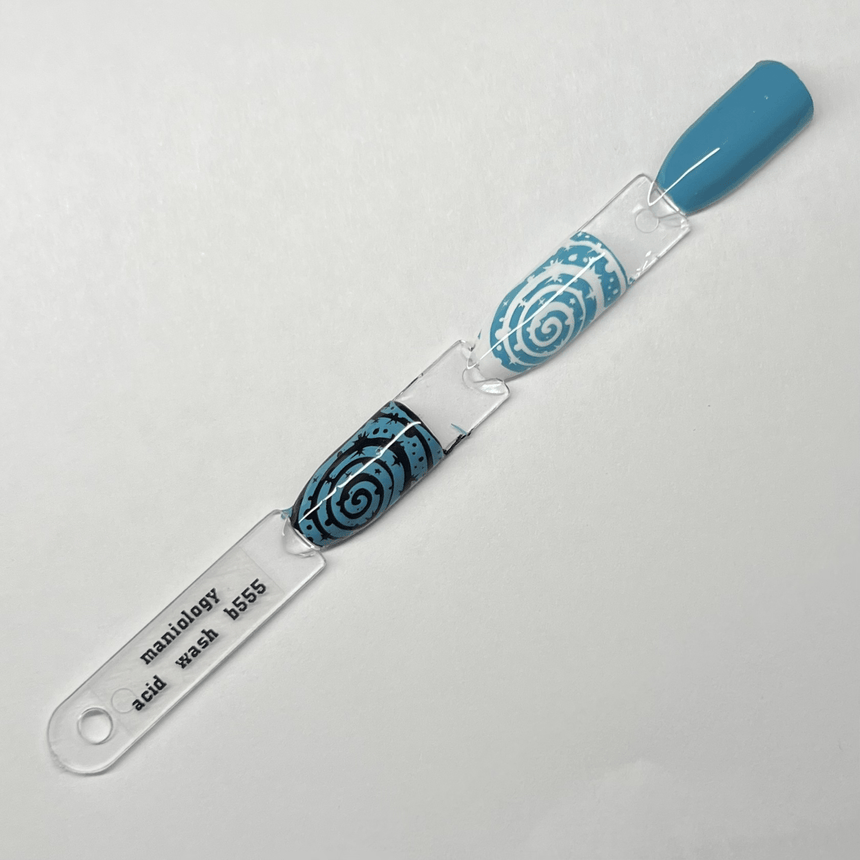 Bubblegum Pop: Acid Wash (B555) - Muted Sky Blue Cream Stamping Polish