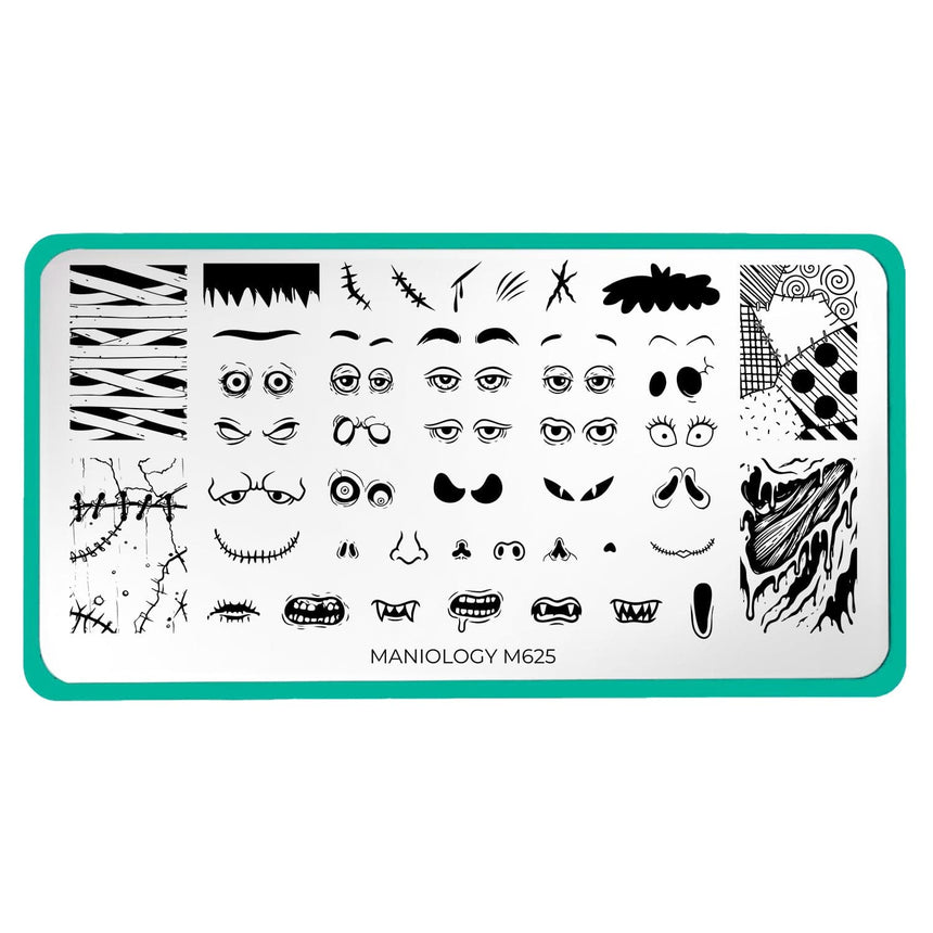 Build A Monster (M625) - Nail Stamping Plate