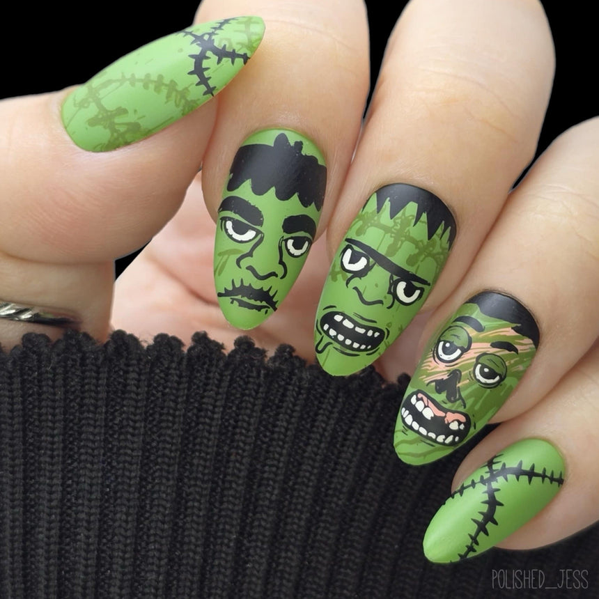 Build A Monster (M625) - Nail Stamping Plate