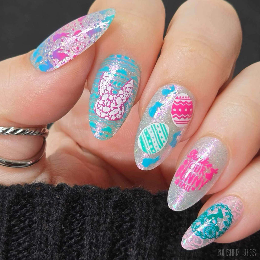 Bunny Bliss (M562) - Nail Stamping Plate