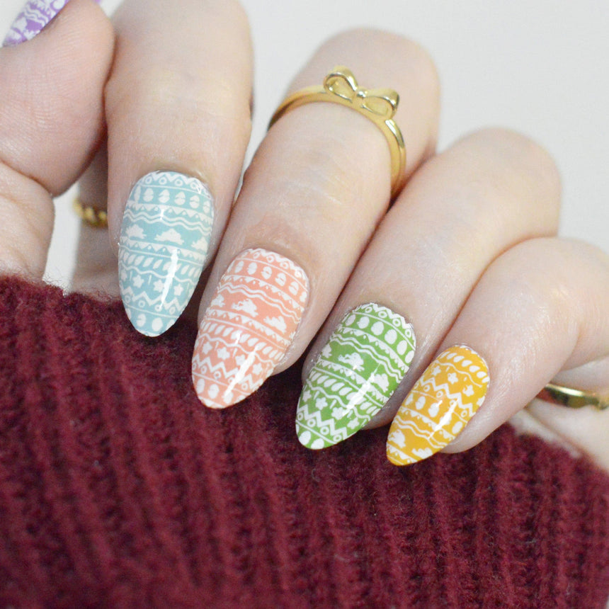 Bunny Bliss (M562) - Nail Stamping Plate