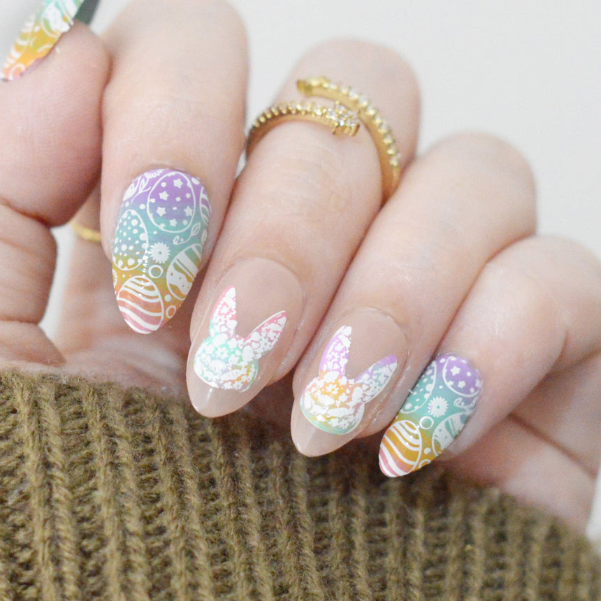 Bunny Bliss (M562) - Nail Stamping Plate