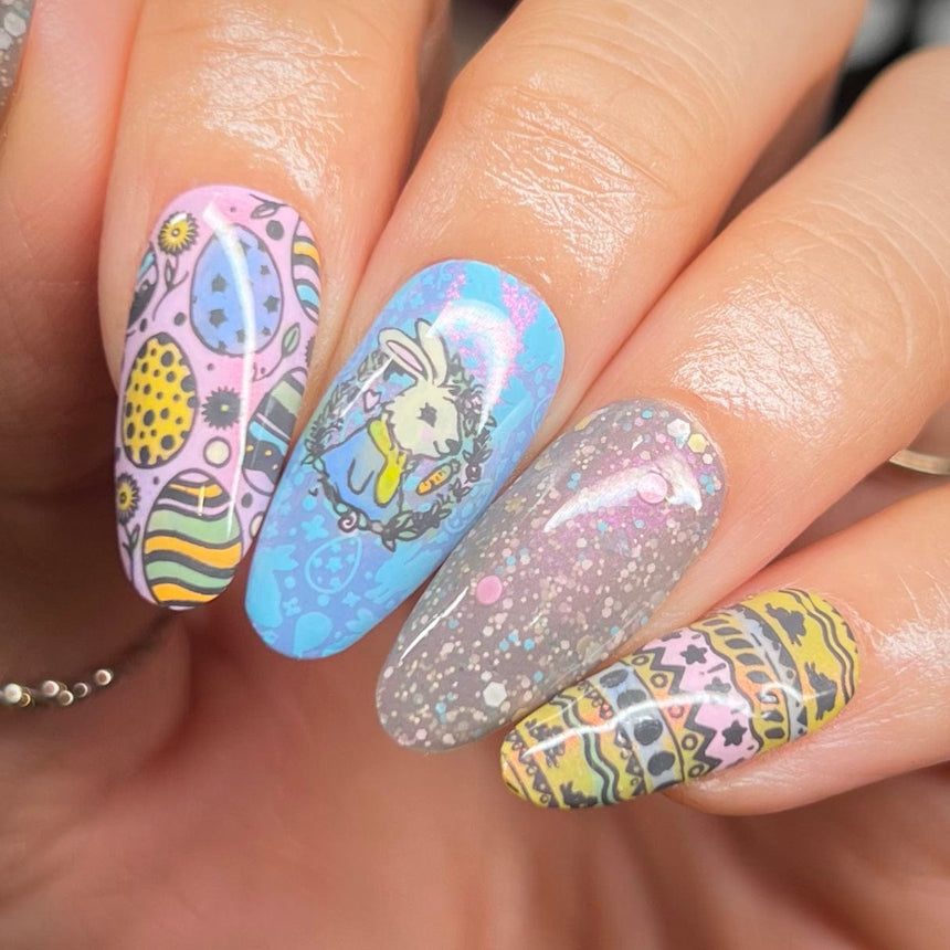Bunny Bliss (M562) - Nail Stamping Plate