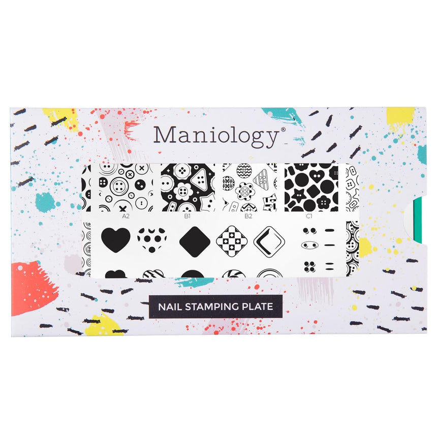 Button Collection (M645) - Nail Stamping Plate