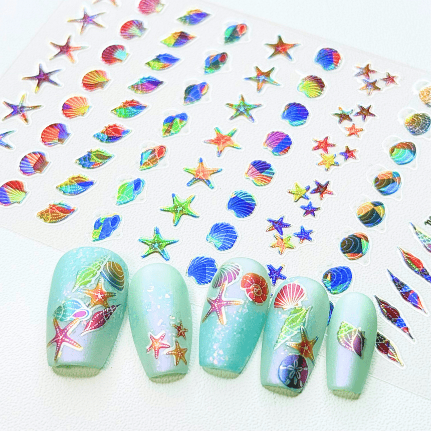By the Seashore (MS-105) - Nail Art Sticker
