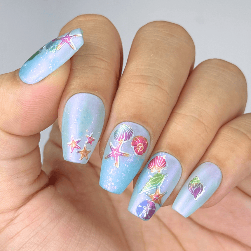 By the Seashore (MS-105) - Nail Art Sticker