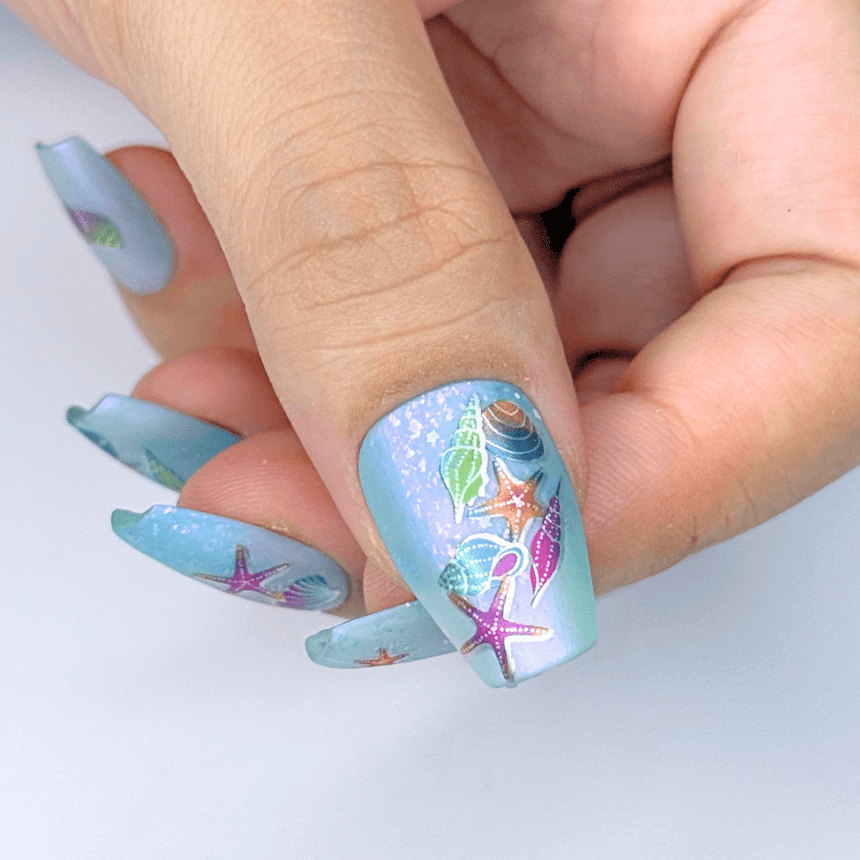 By the Seashore (MS-105) - Nail Art Sticker