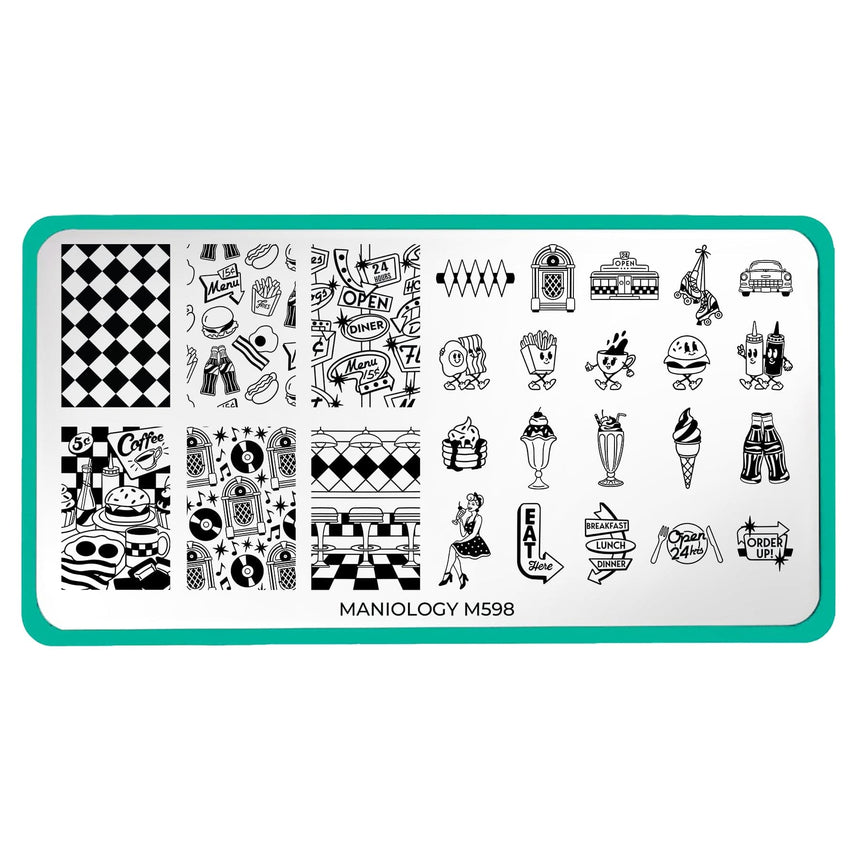 Carhop Casual (M598) - Nail Stamping Plate