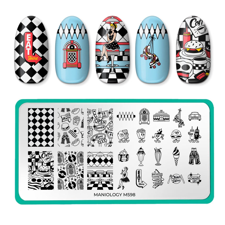 Carhop Casual (M598) - Nail Stamping Plate