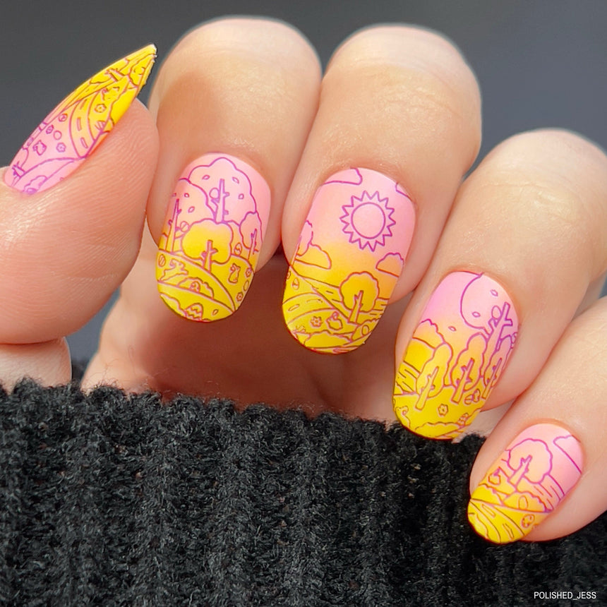Carrot Patch (M465) - Nail Stamping Plate