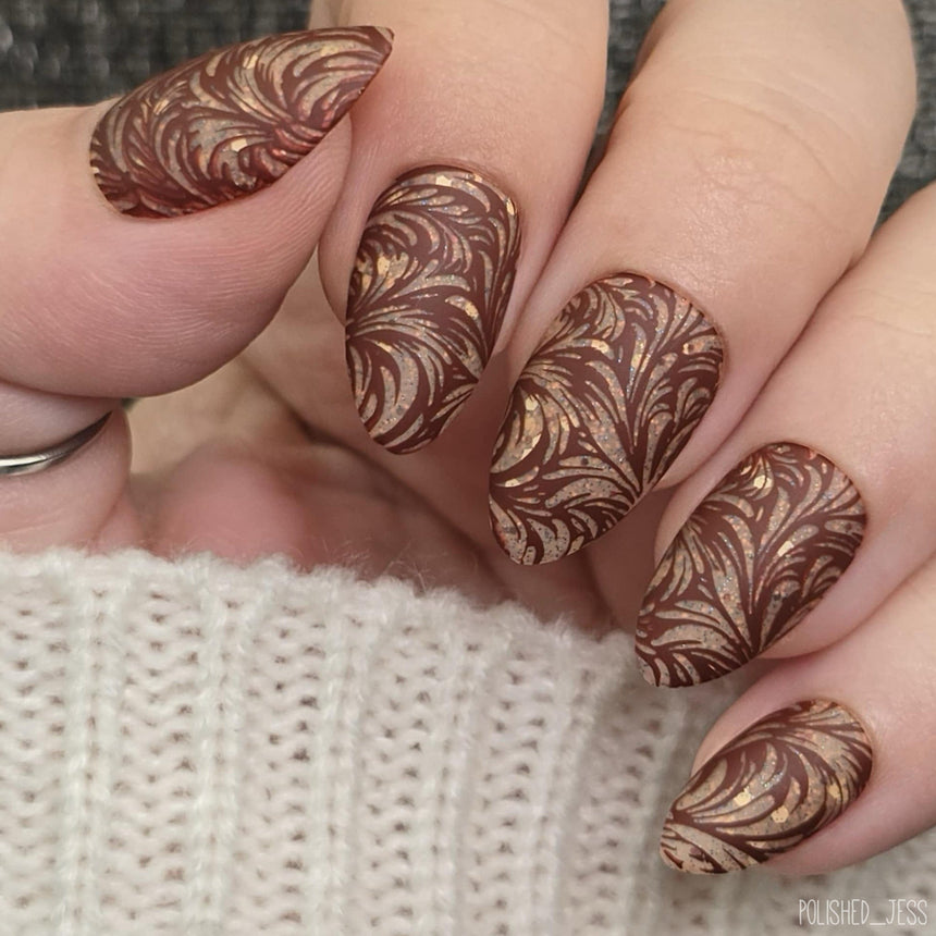 Carved Motifs (M654) - Nail Stamping Plate