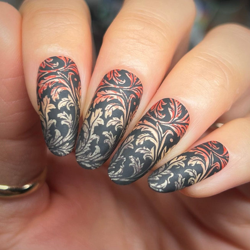 Carved Motifs (M654) - Nail Stamping Plate
