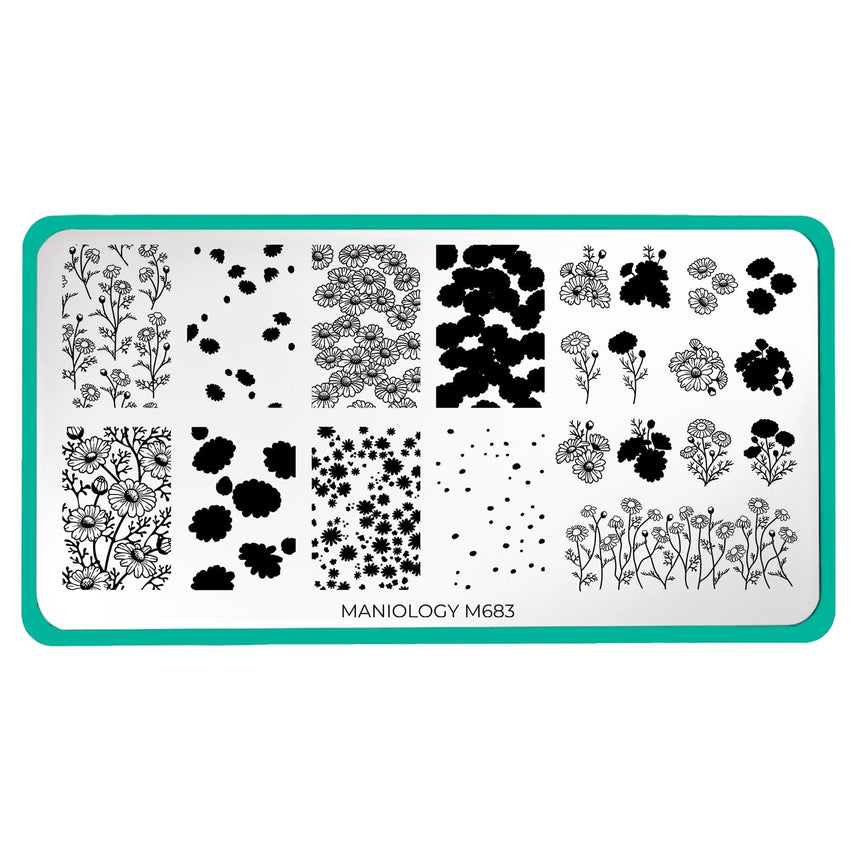 Chamomile Melody (M683) - Nail Stamping Plate