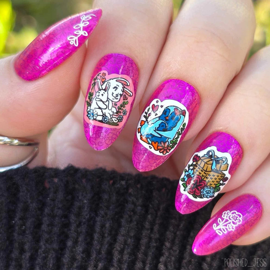 Cherished (M565) - Nail Stamping Plate