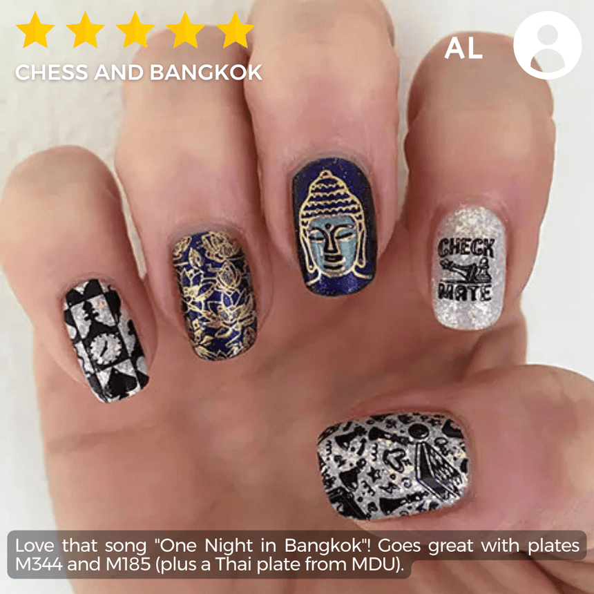 Chess Master (M406) - Nail Stamping Plate