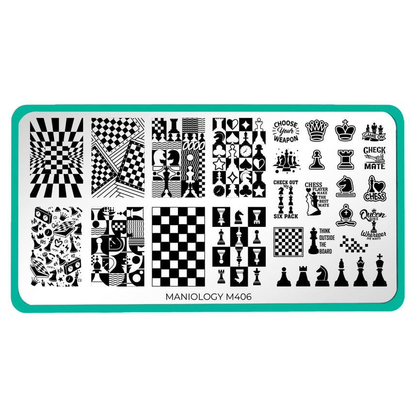 Chess Master (M406) - Nail Stamping Plate