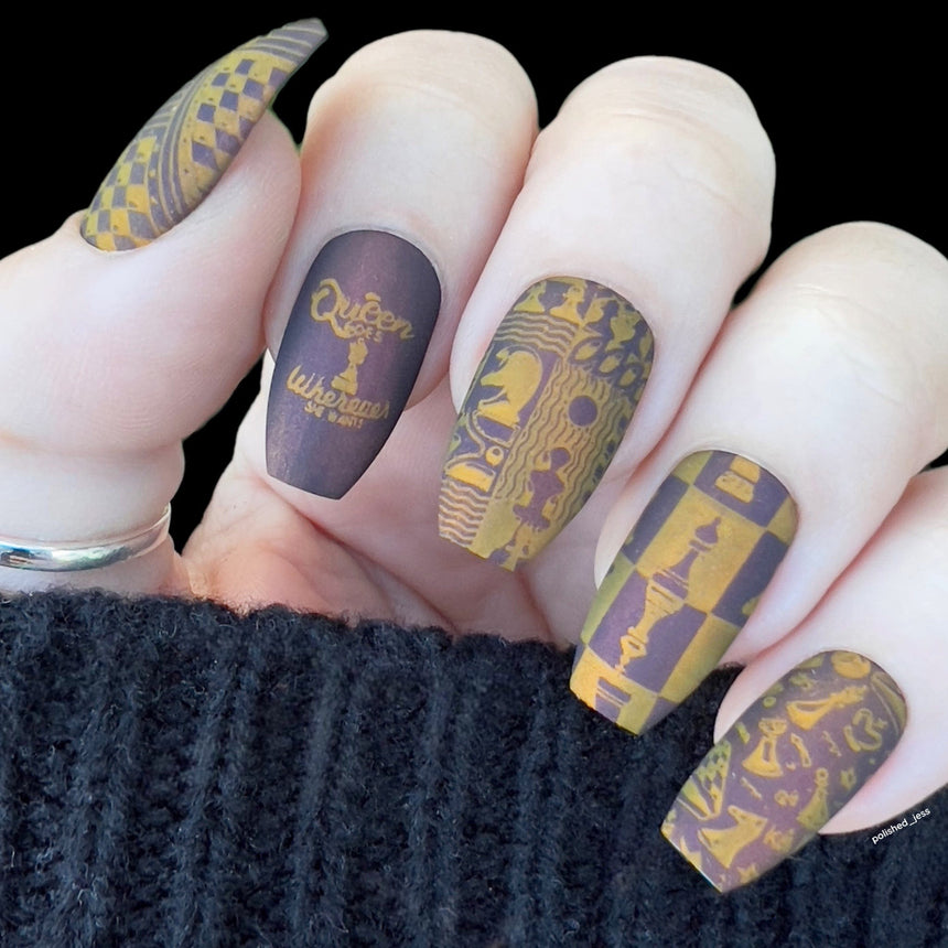 Chess Master (M406) - Nail Stamping Plate