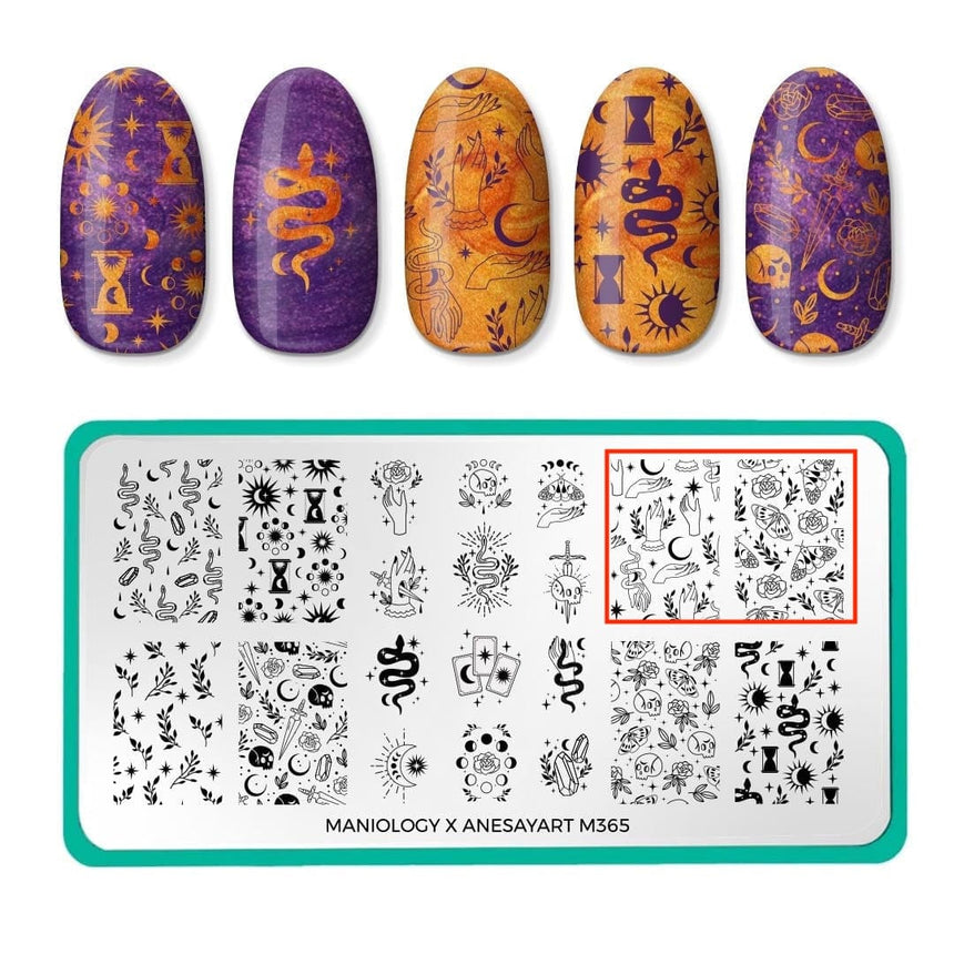 CLEARANCE - Magical Tarot (M365) Nail Stamping Plate With Slight Misprint