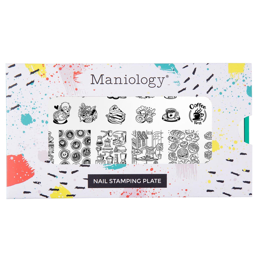 Coffee Date (M630) - Nail Stamping Plate