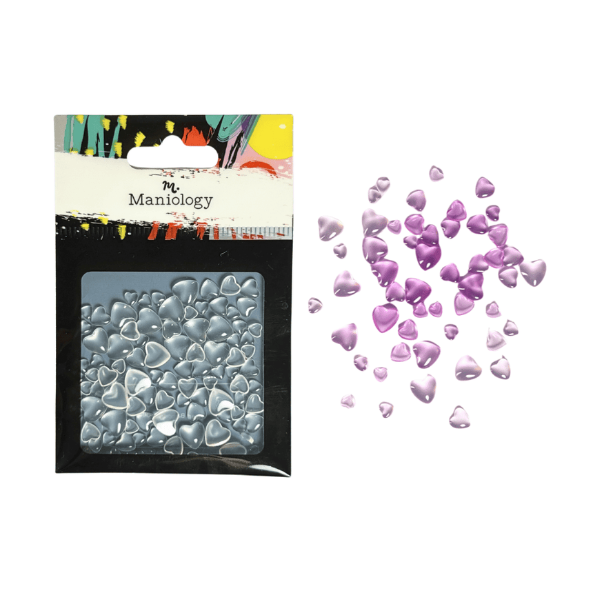 Color-changing heart studs