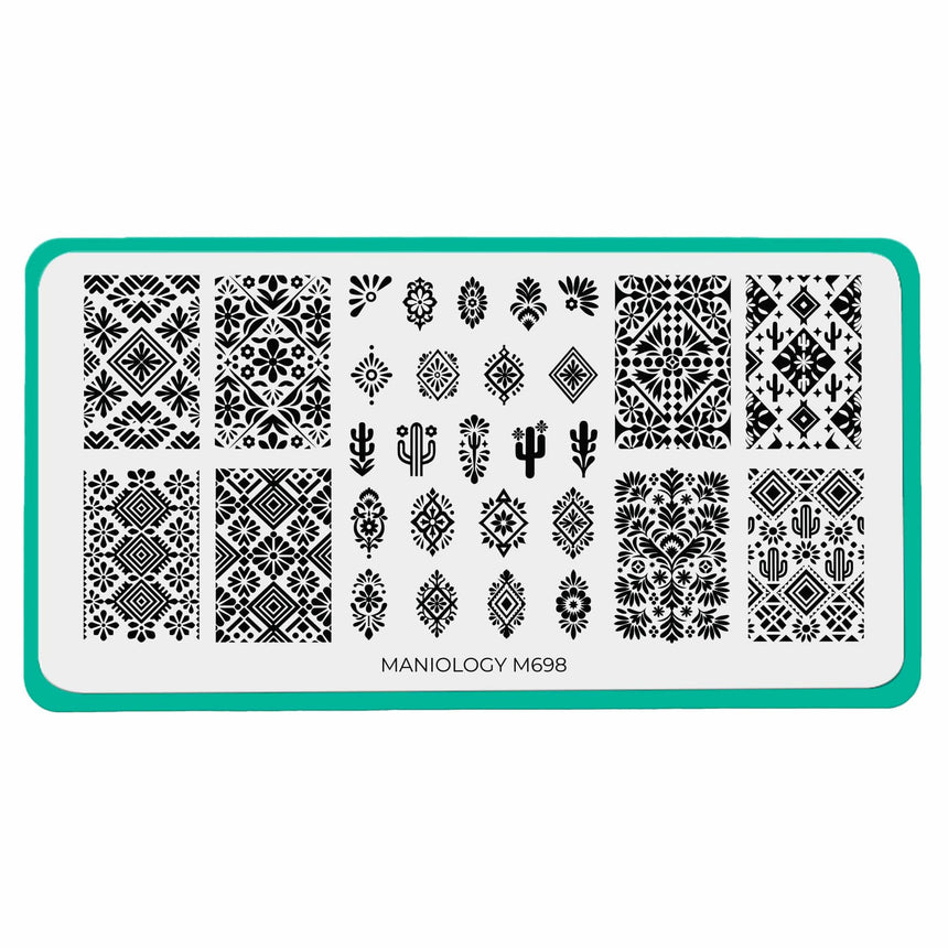 Colorful Stories (M698) - Nail Stamping Plate