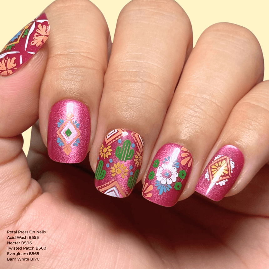 Colorful Stories (M698) - Nail Stamping Plate