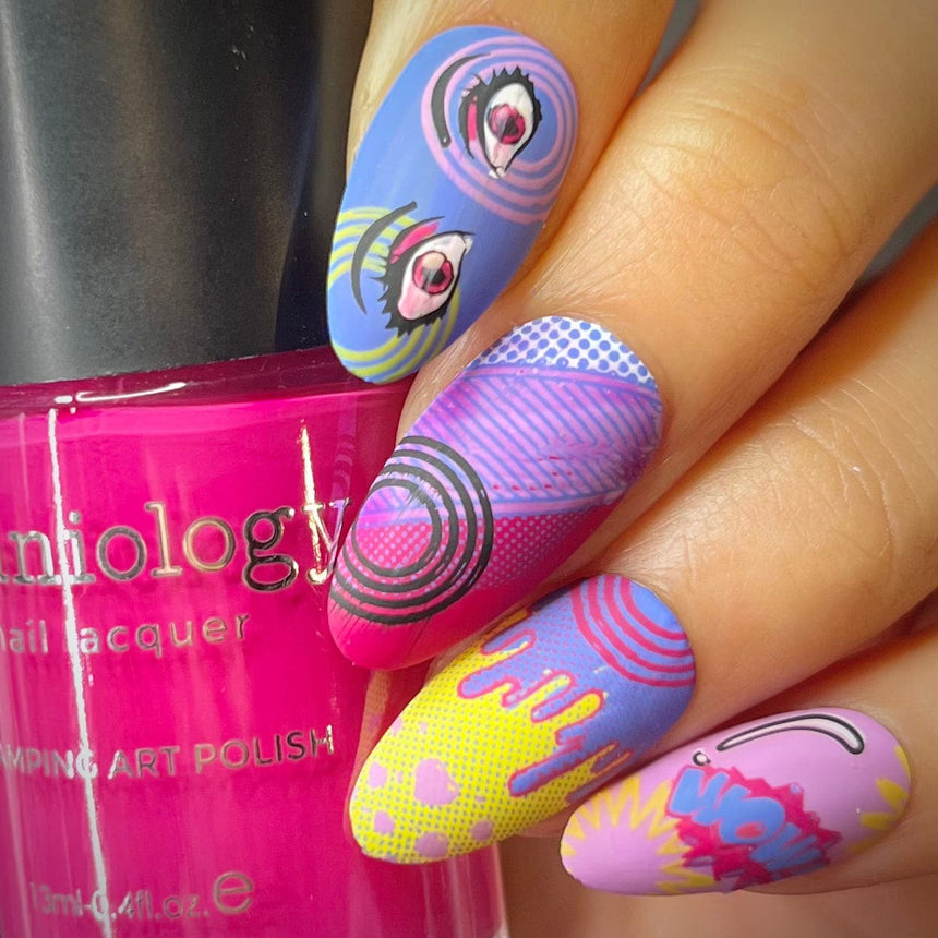 Comic Strip (M407) - Nail Stamping Plate