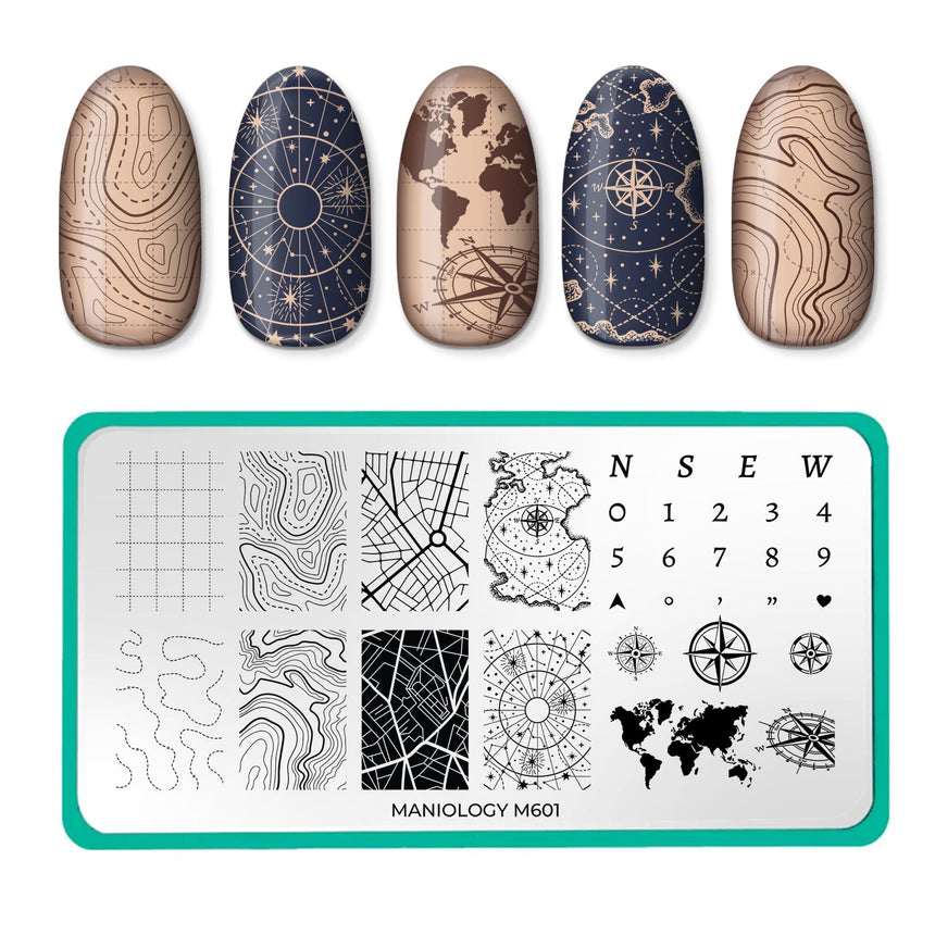 Compass Quest (M601) - Nail Stamping Plate