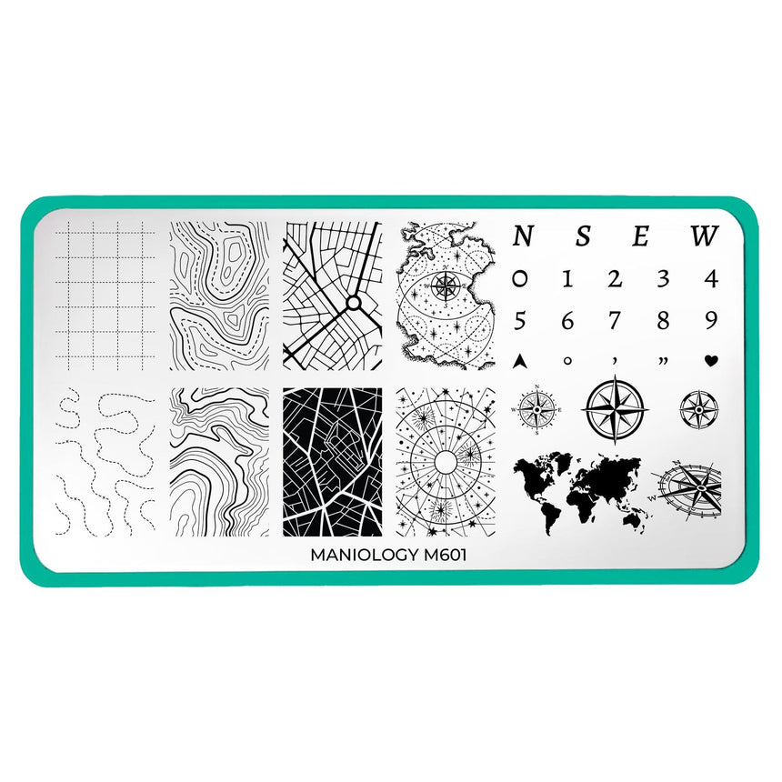 Compass Quest (M601) - Nail Stamping Plate