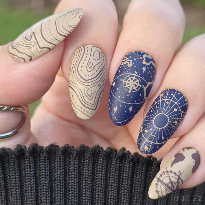 Compass Quest (M601) - Nail Stamping Plate