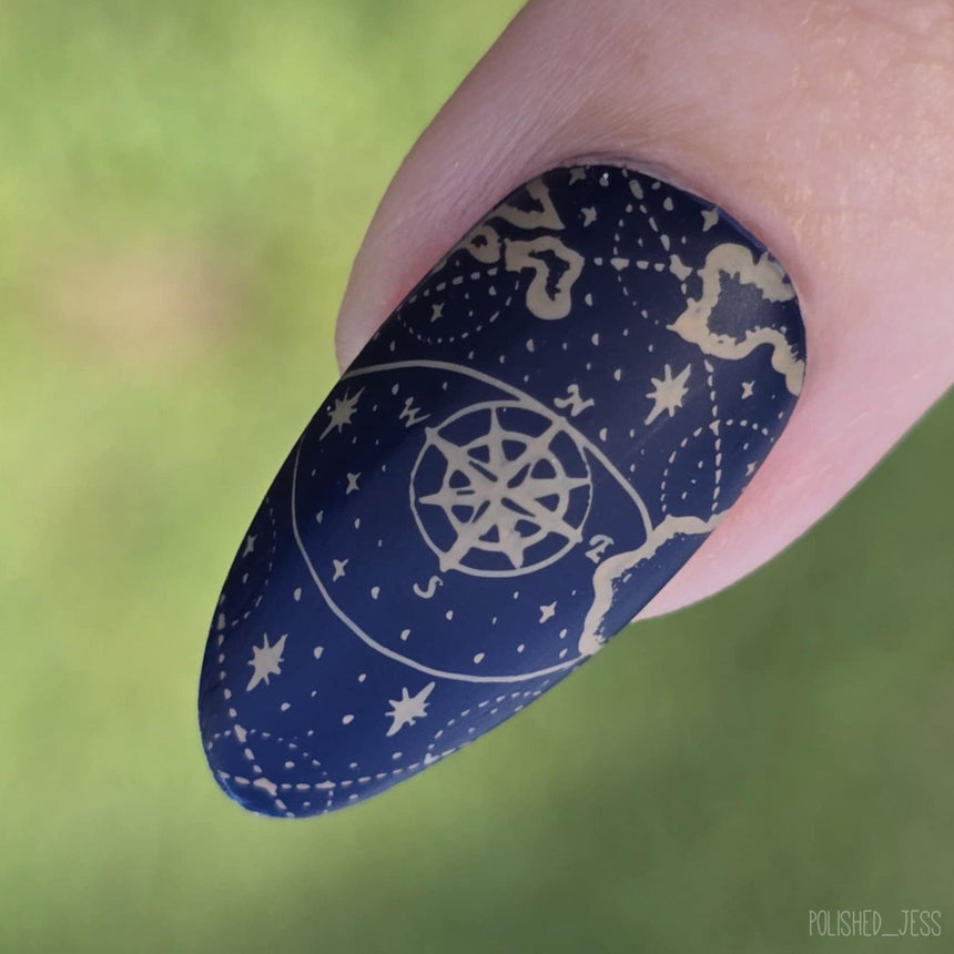 Compass Quest (M601) - Nail Stamping Plate