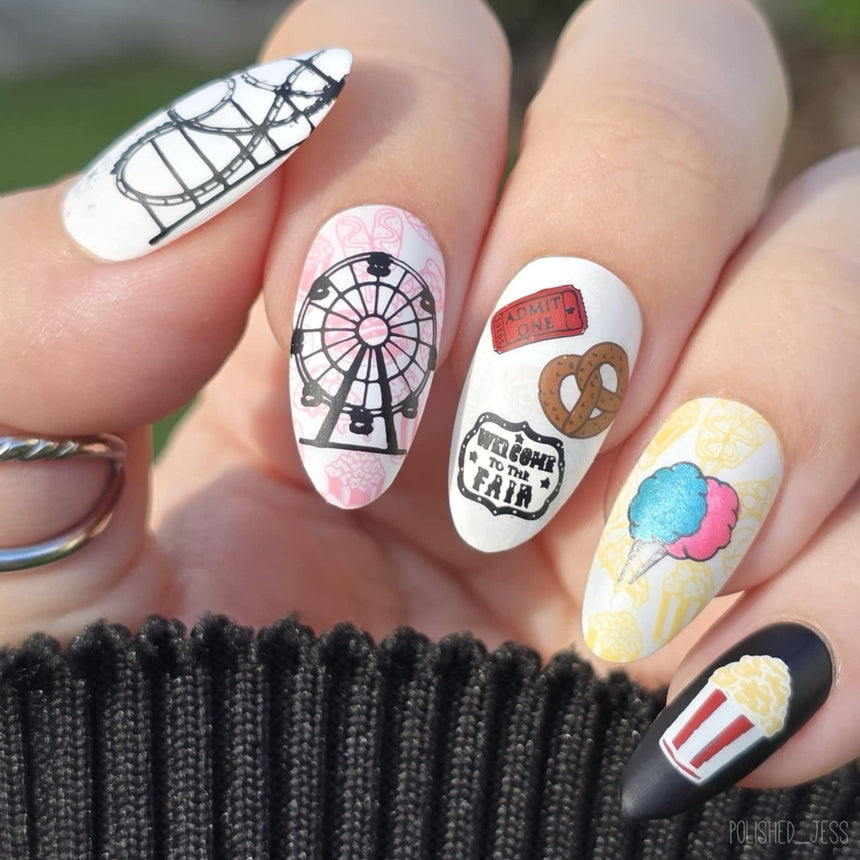 County Fair (M604) - Nail Stamping Plate