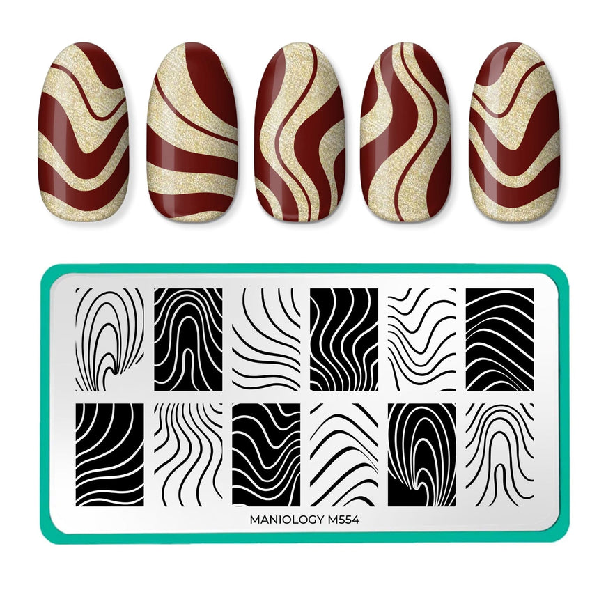 Couture Lines (M554) - Nail Stamping Plate
