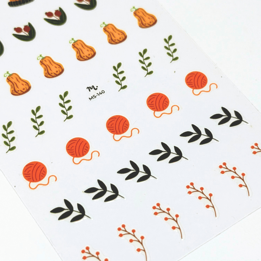 Crisp & Cozy (MS-140) - Nail Art Sticker