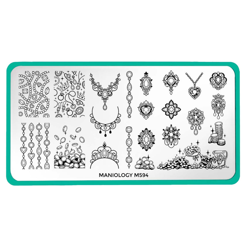 Crown Jewels (M594) - Nail Stamping Plate