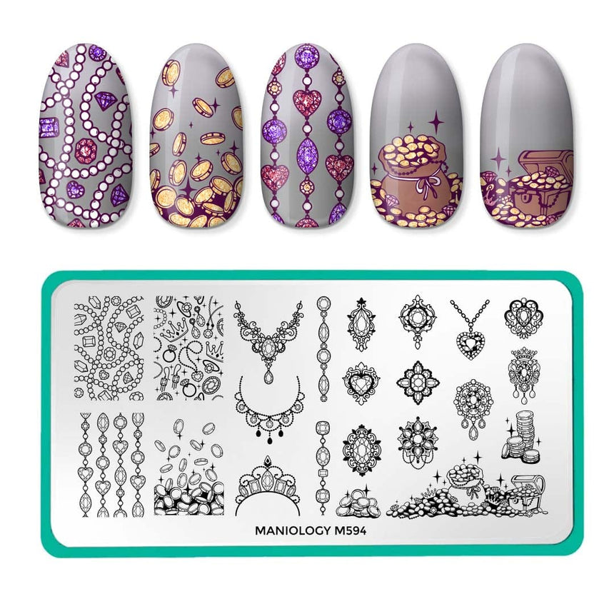 Crown Jewels (M594) - Nail Stamping Plate