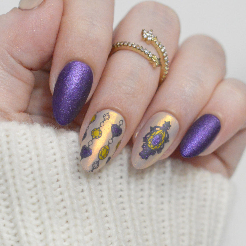 Crown Jewels (M594) - Nail Stamping Plate