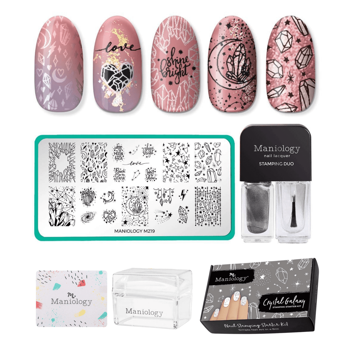 Crystal Galaxy: Space-Themed Nail Stamping Starter Kit