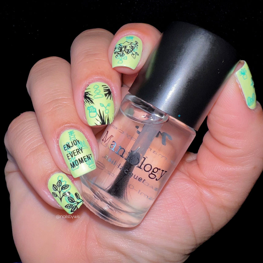 CYO Design Contest: Wave Your Palms (m095) - Nail Stamping Plate