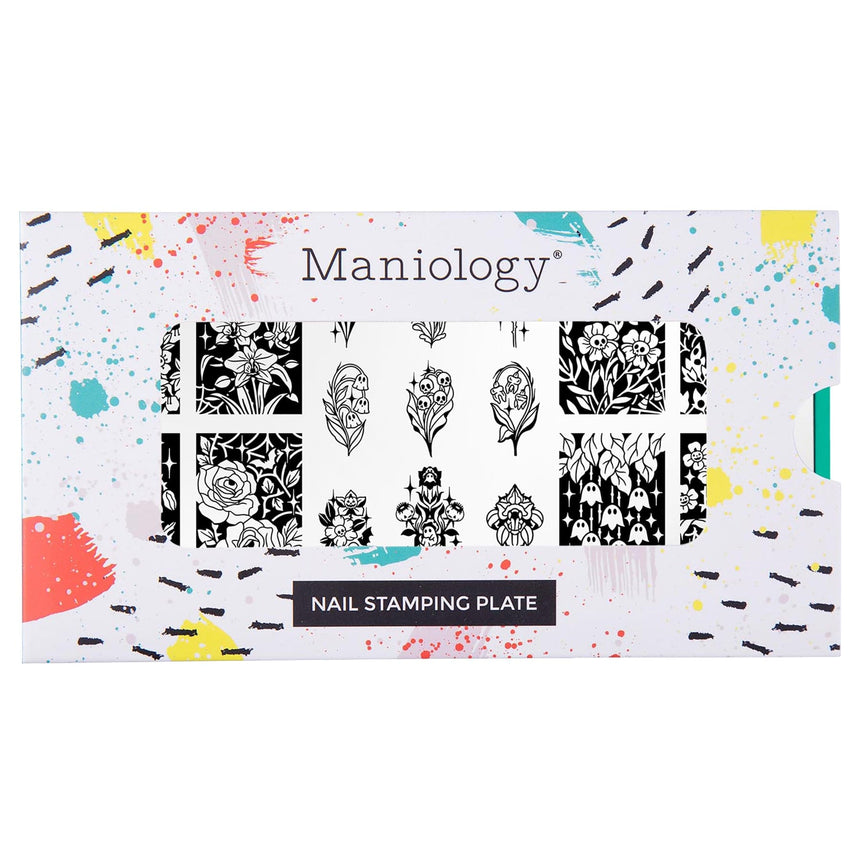 Darkness Blooms (M616) - Nail Stamping Plate