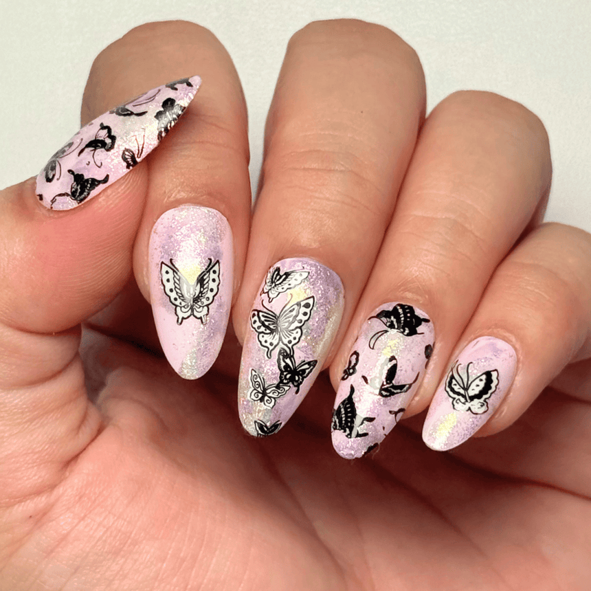 Delicate Wings (M693) - Nail Stamping Plate