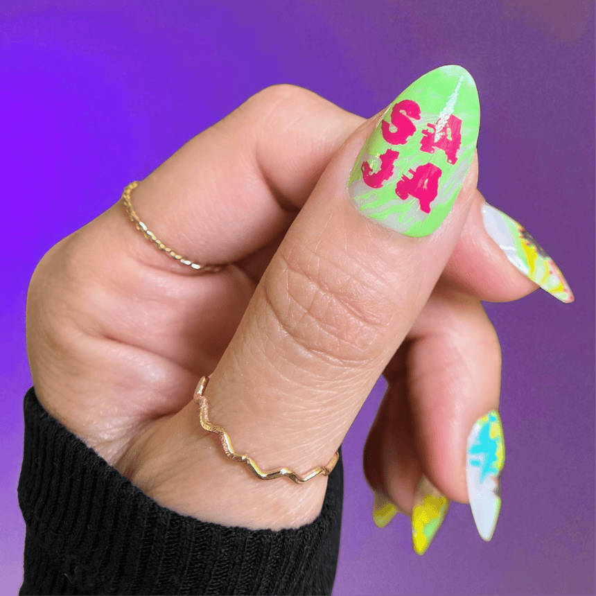 Digital Glitch (M632) - Nail Stamping Plate