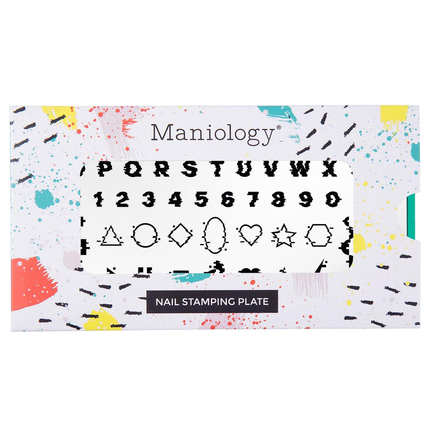 Digital Glitch (M632) - Nail Stamping Plate