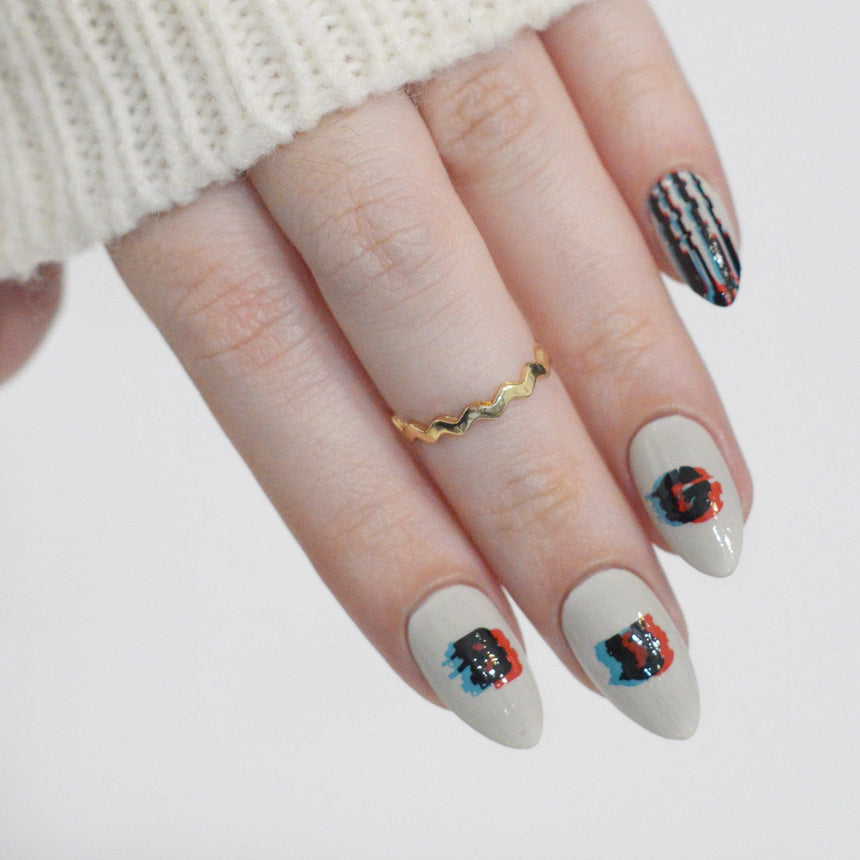 Digital Glitch (M632) - Nail Stamping Plate