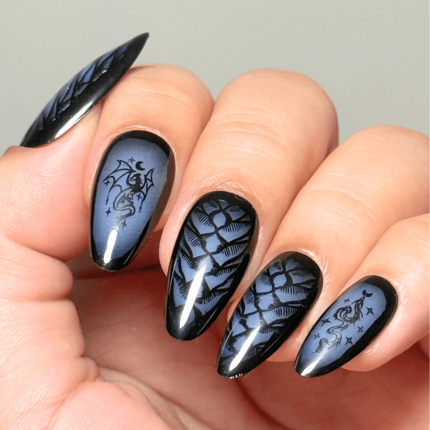 Dragon Heart (M577) - Nail Stamping Plate