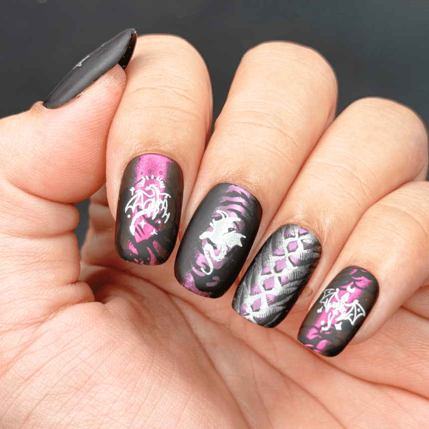 Dragon Heart (M577) - Nail Stamping Plate